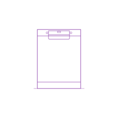 Fixtures Dishwashers Bosch 300 Series Recessed Handle Dishwasher 24 Inch Svg Line Art, Free Vectors File